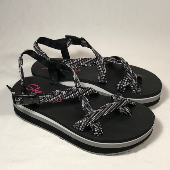 skechers yoga foam sandals uk